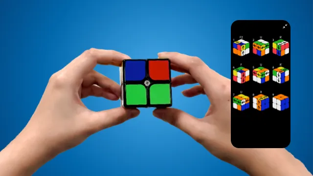Solve 2x2 Rubik's Cube with Steps