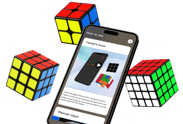 AI-Powered Rubik's Cube Solver App for iOS & Android