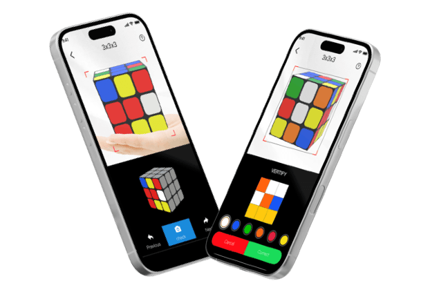 AI-Powered Rubik's Cube Solver App for iOS & Android